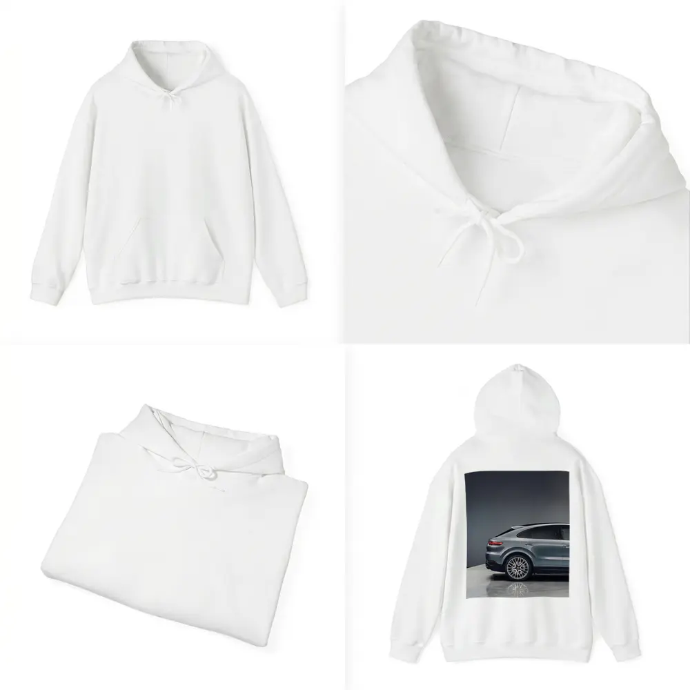 Porsche Cayenne Coupe Gray Studio Shot – Hoodies