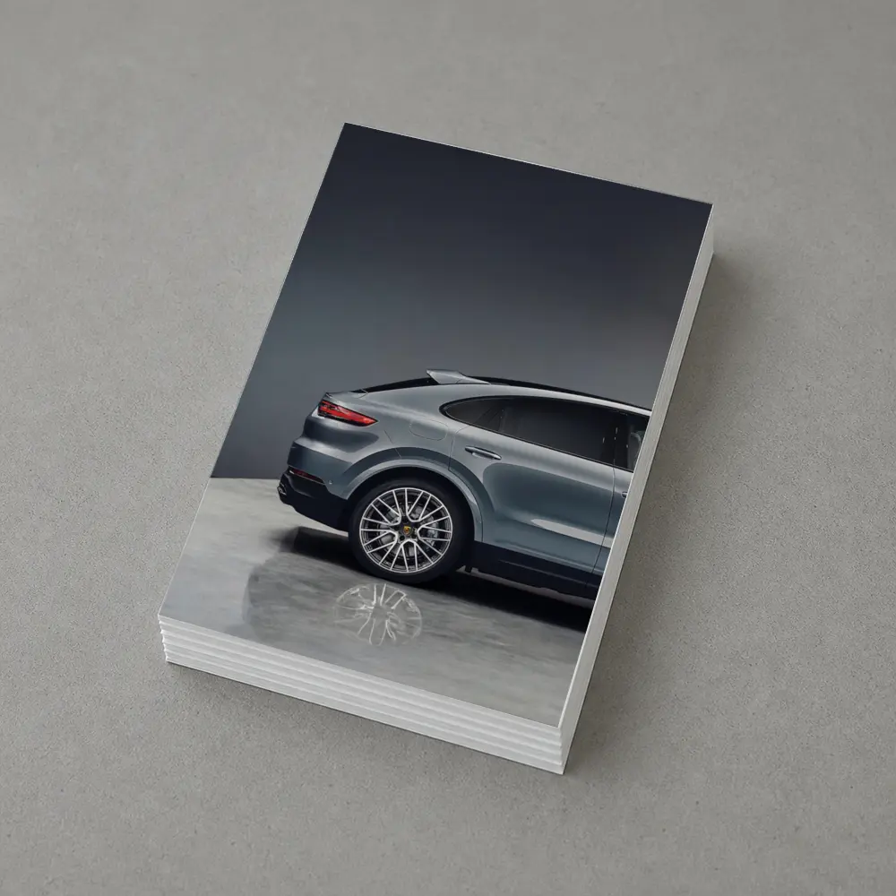 Porsche Cayenne Coupe Gray Studio Shot – Postcards