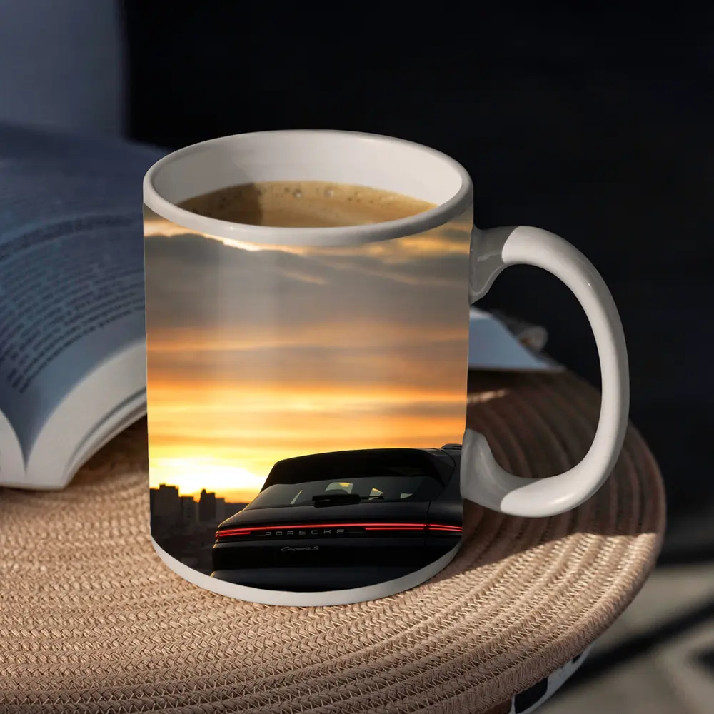 Porsche Cayenne S City Sunset Sky – Mugs