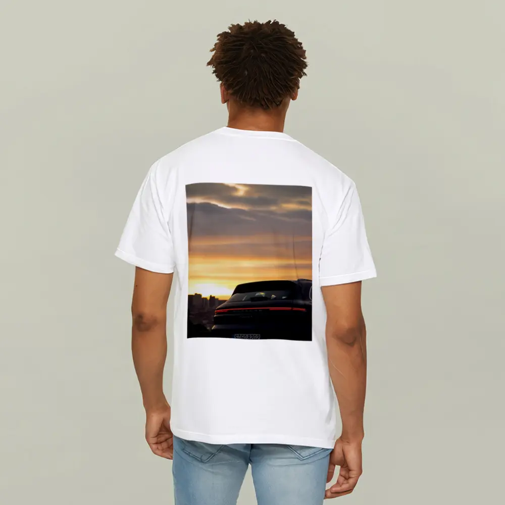 Porsche Cayenne S City Sunset Sky – T-Shirts