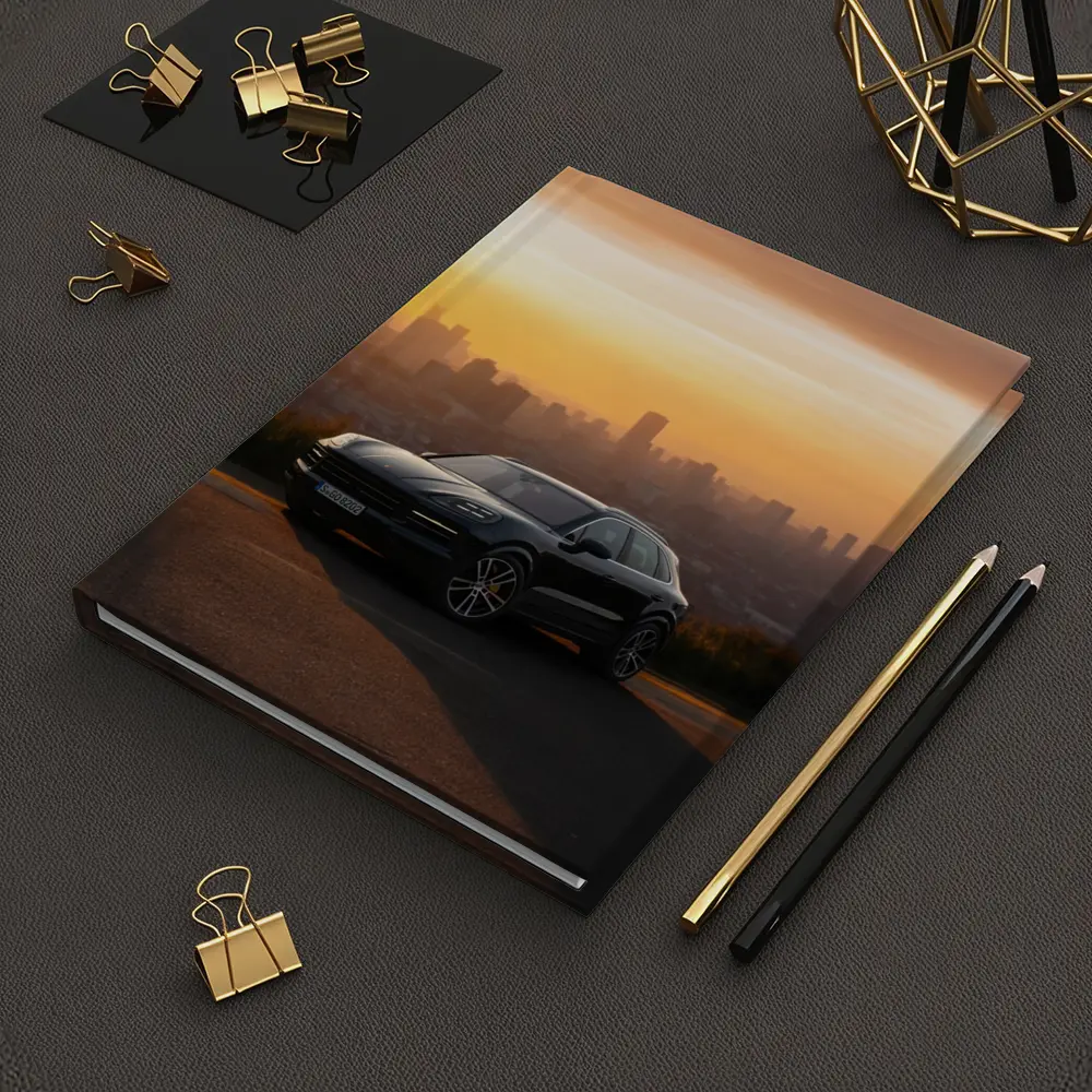 Porsche Cayenne Black City Sunset Skyline – Notebooks