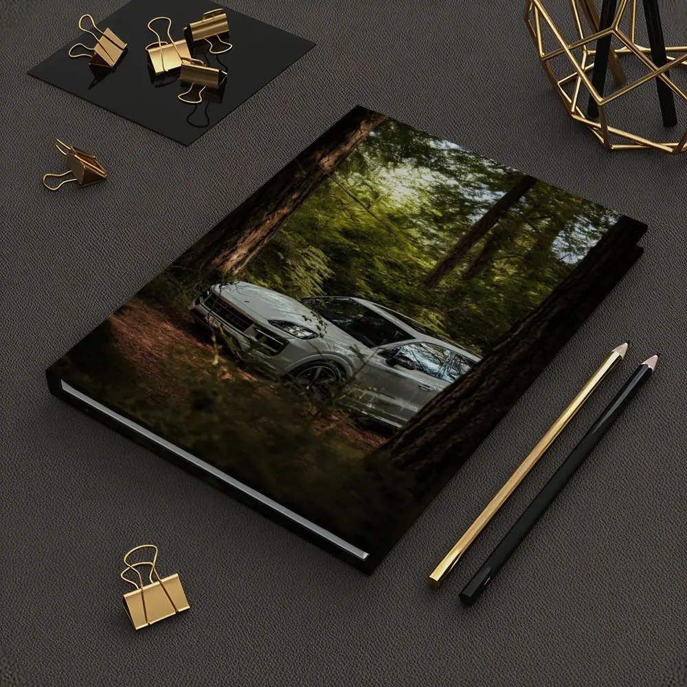 Porsche Cayenne S Silver Forest Trees – Notebooks