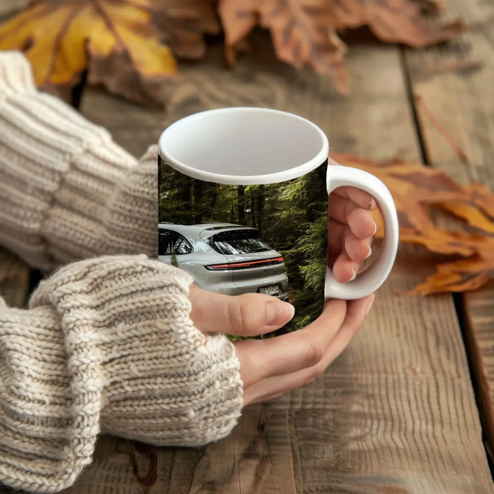 Porsche Cayenne Coupe Silver Forest Setting – Mugs