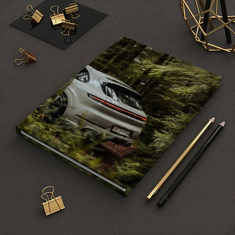 Porsche Cayenne Coupe Silver Forest Setting – Notebooks