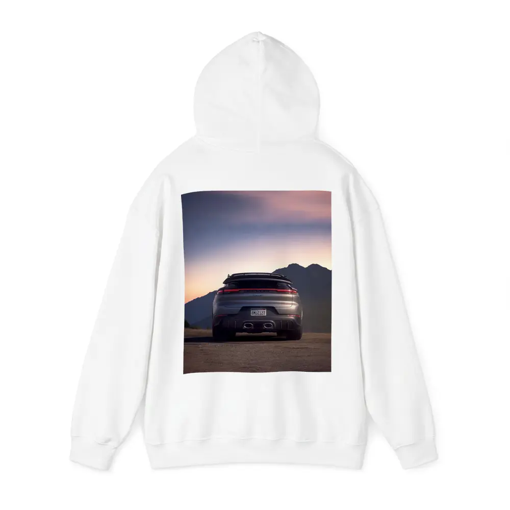 Porsche Cayenne Turbo GT Mountain Sunset Rear – Hoodies