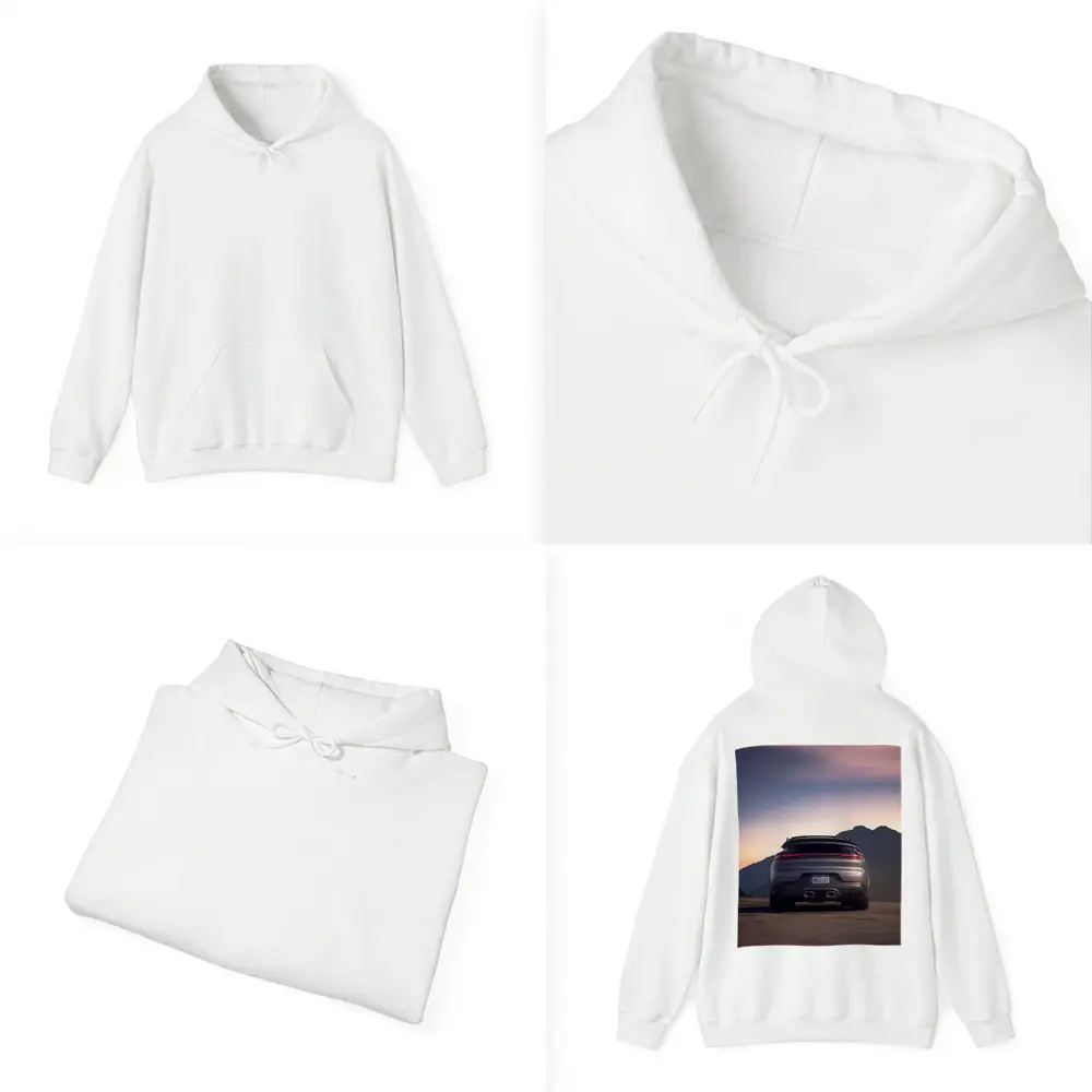 Porsche Cayenne Turbo GT Mountain Sunset Rear – Hoodies