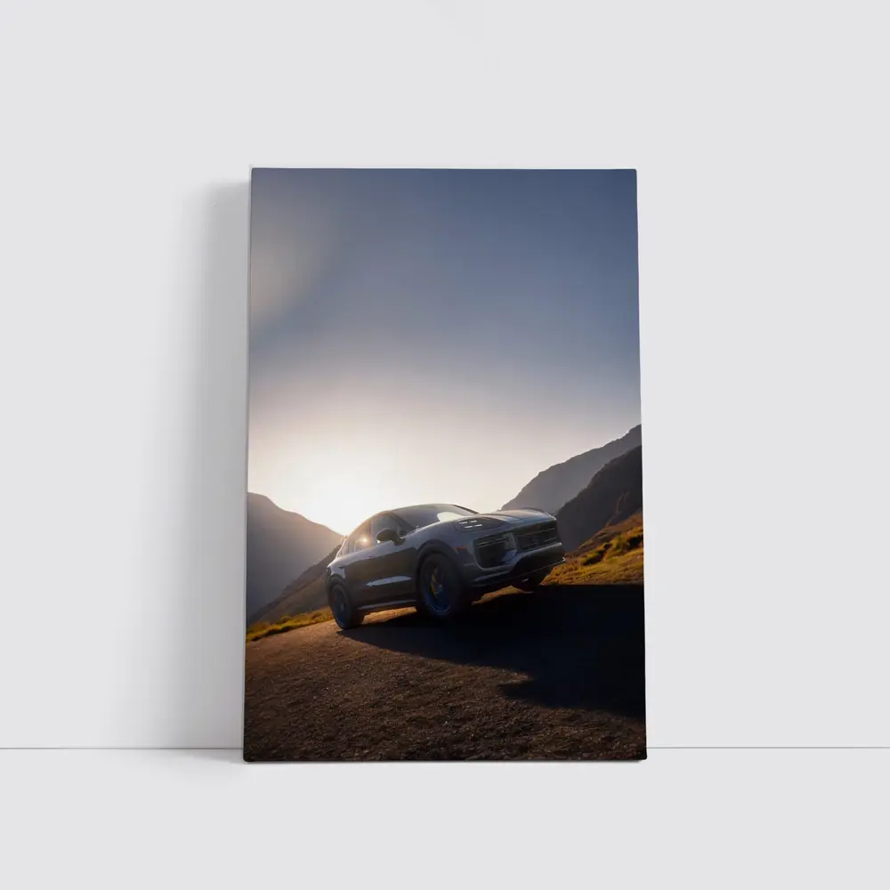 Porsche Cayenne Mountain Road Sunset Drive – Wall Art