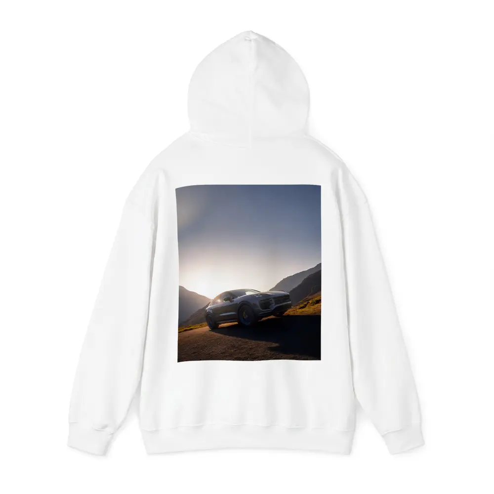 Porsche Cayenne Mountain Road Sunset Drive – Hoodies