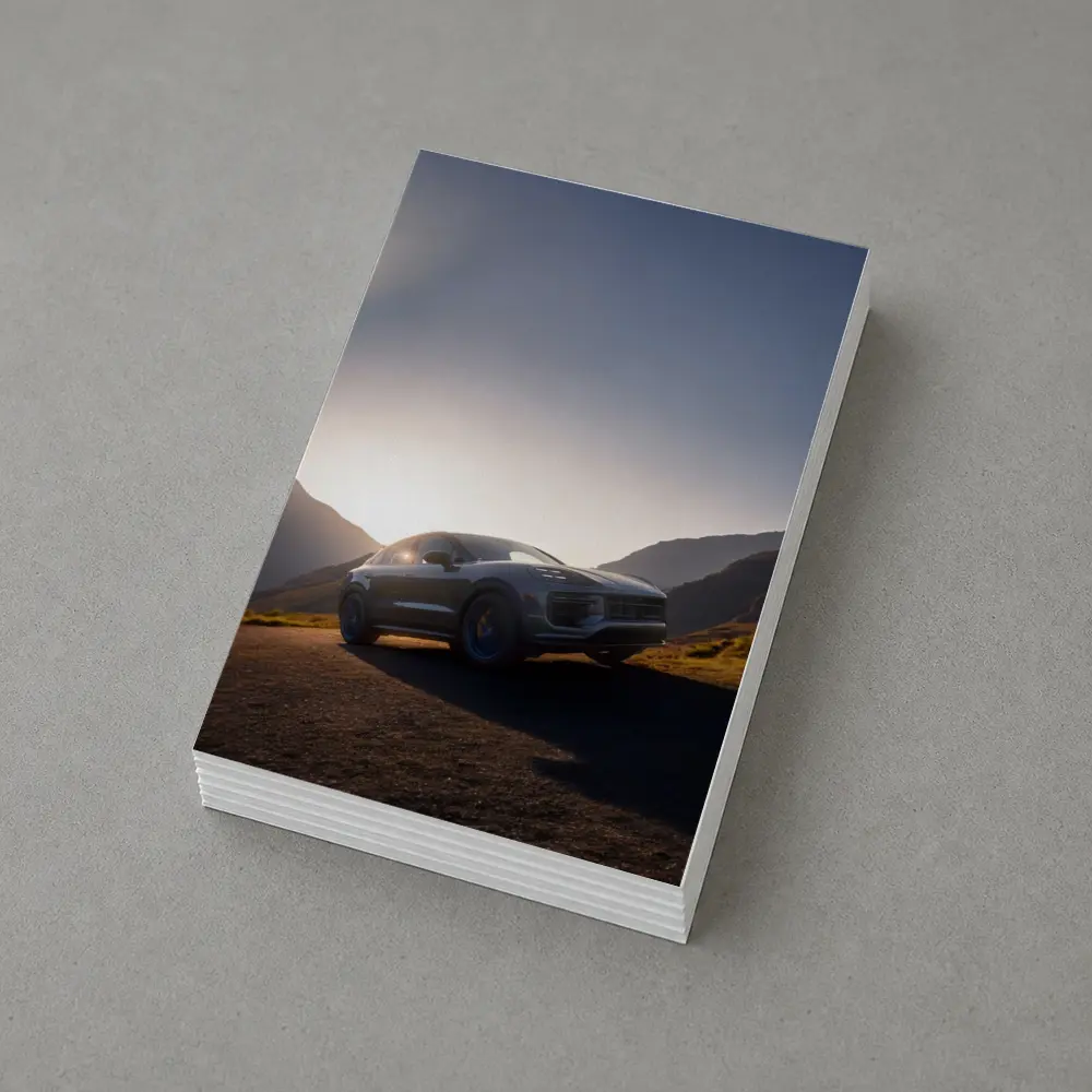 Porsche Cayenne Mountain Road Sunset Drive – Postcards