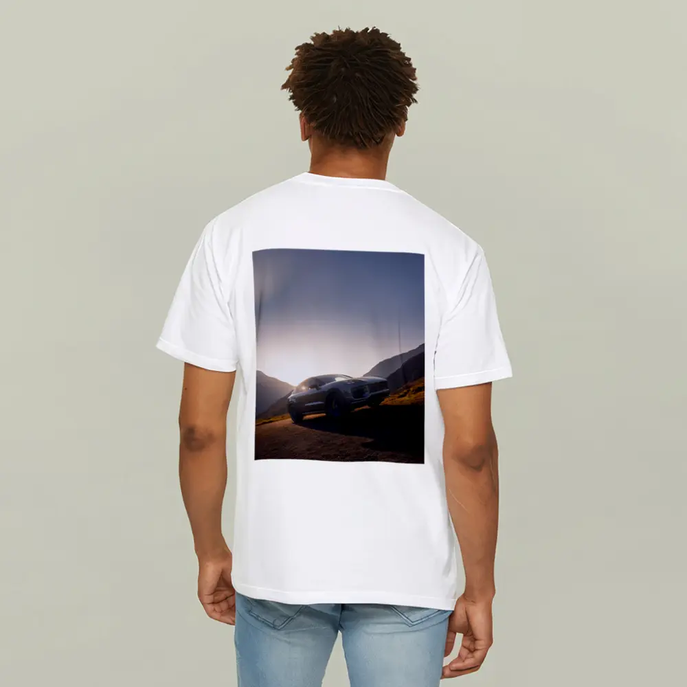 Porsche Cayenne Mountain Road Sunset Drive – T-Shirts