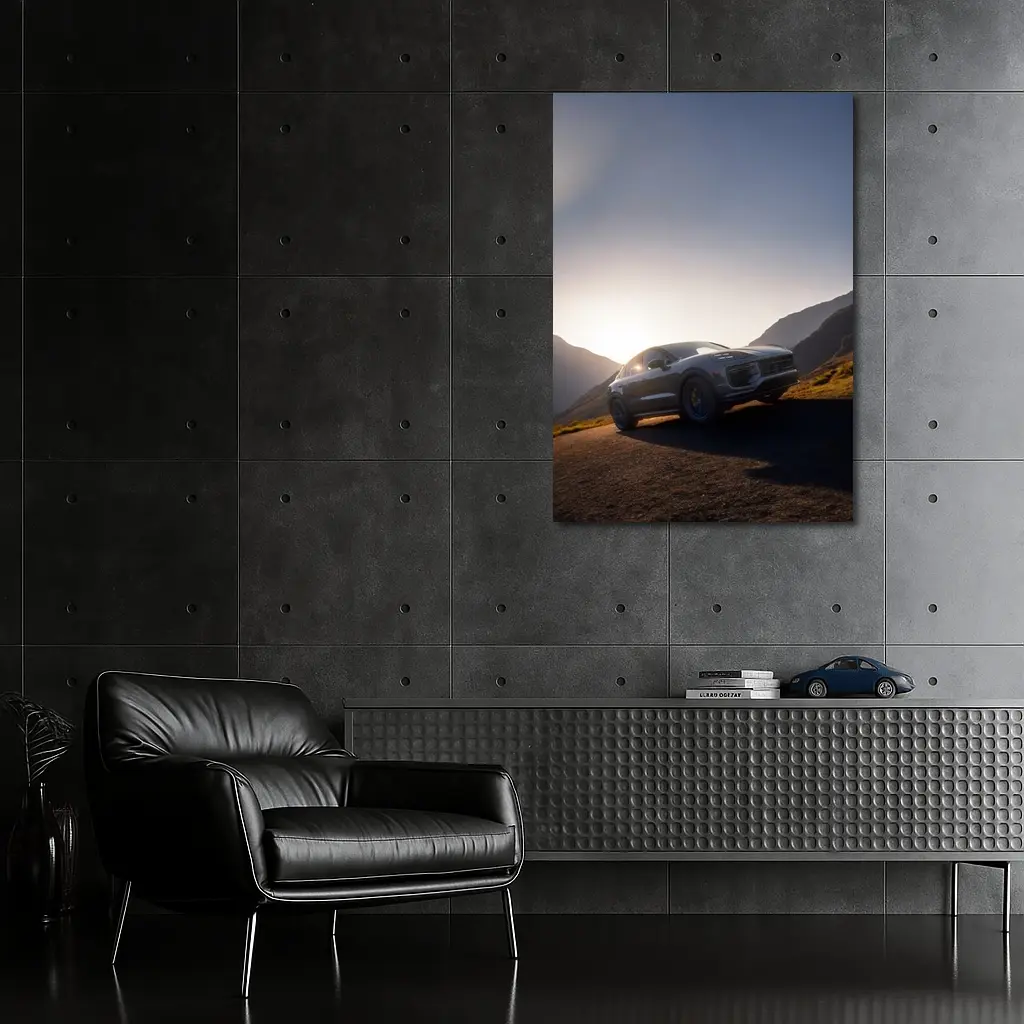 Porsche Cayenne Mountain Road Sunset Drive – Wall Art