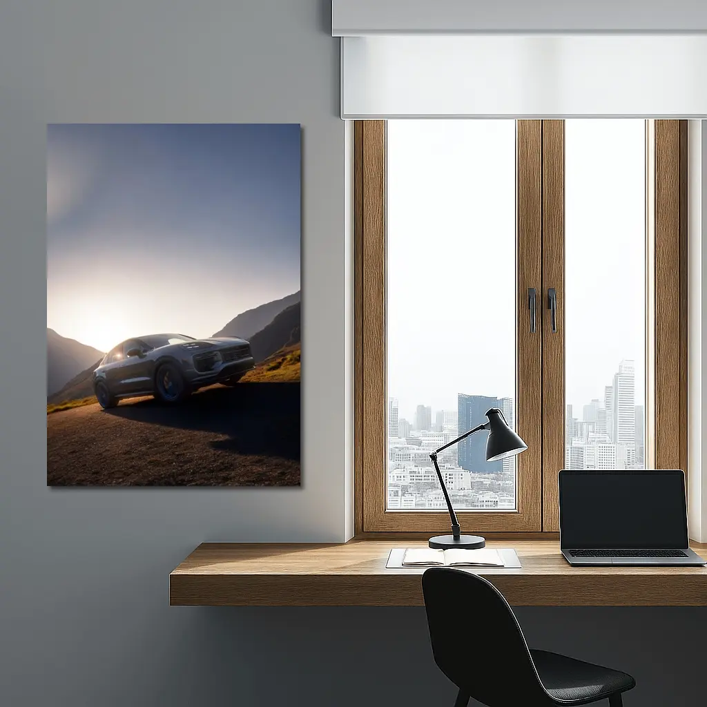 Porsche Cayenne Mountain Road Sunset Drive – Wall Art