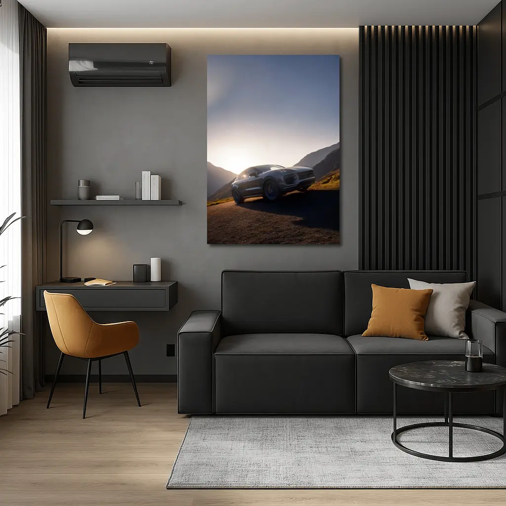 Porsche Cayenne Mountain Road Sunset Drive – Wall Art