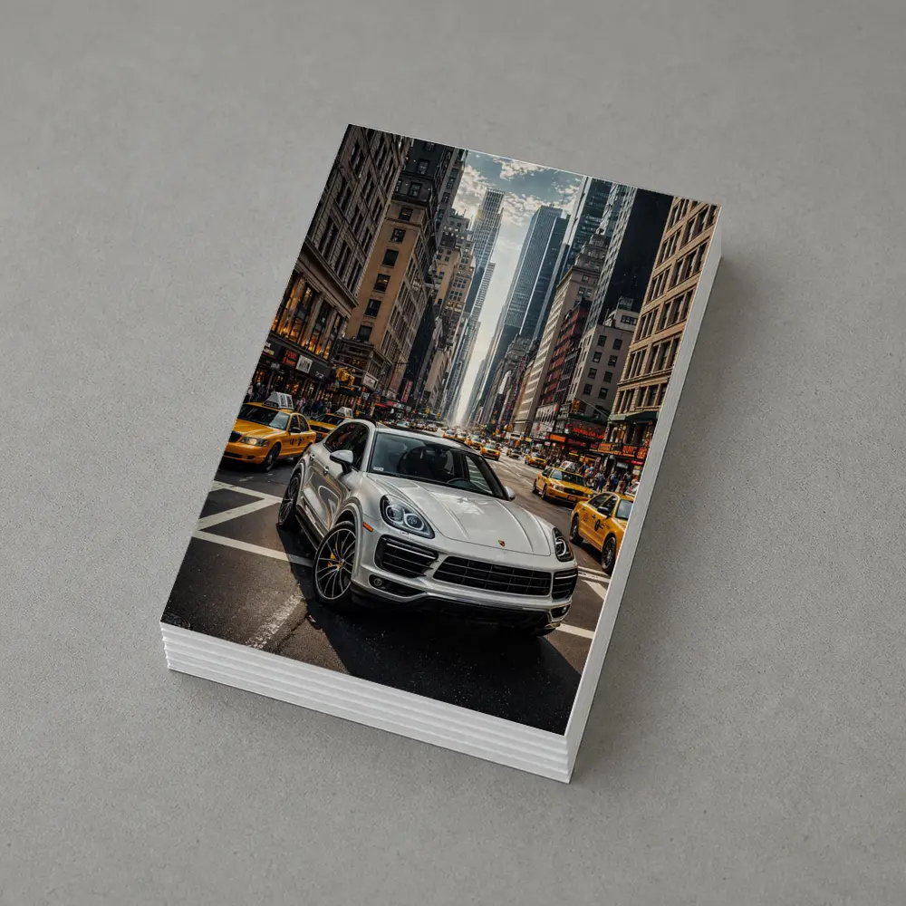 Porsche Cayenne Cruising New York City Streets – Postcards