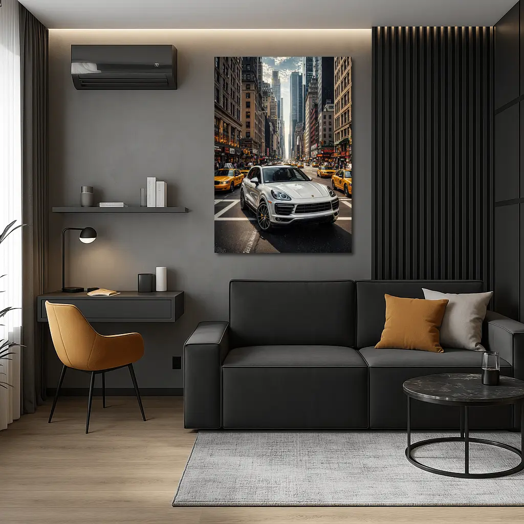 Porsche Cayenne Cruising New York City Streets – Wall Art