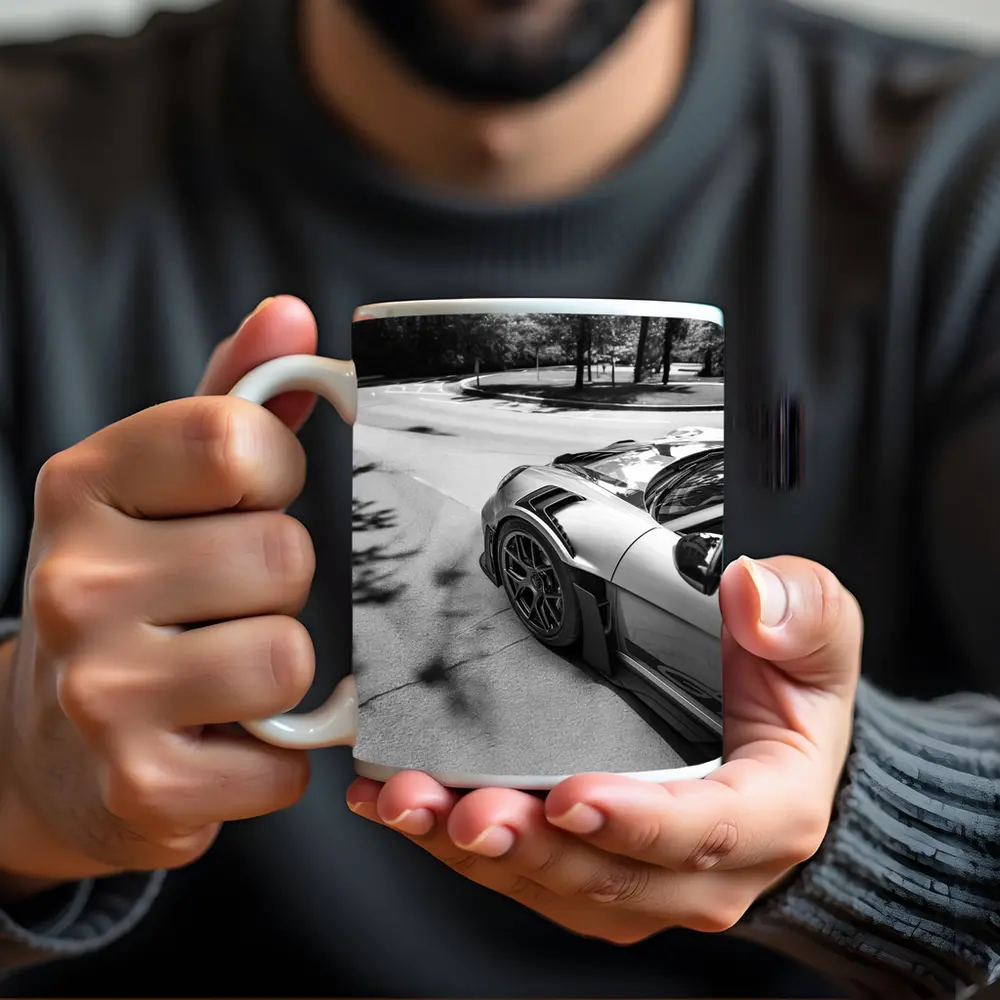 Porsche GT3 RS Black White Street – Mugs
