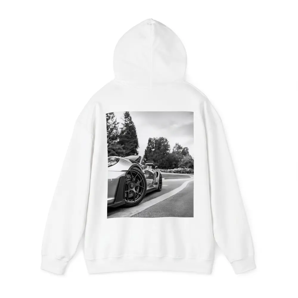 Porsche GT3 RS Black White Road Shot – Hoodies