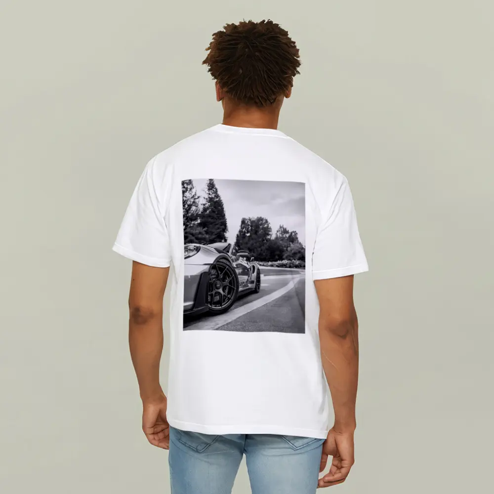 Porsche GT3 RS Black White Road Shot – T-Shirts