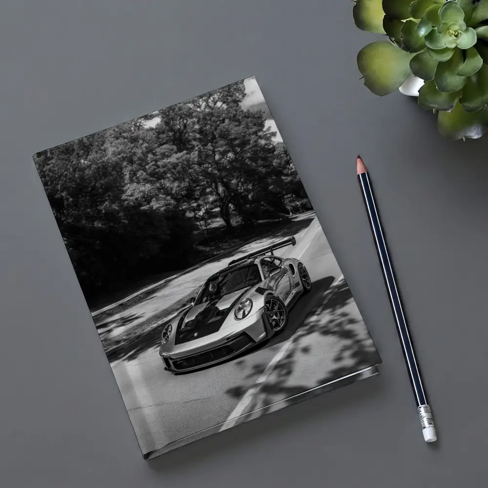 Porsche 911 GT3 RS Black White Road – Notebooks