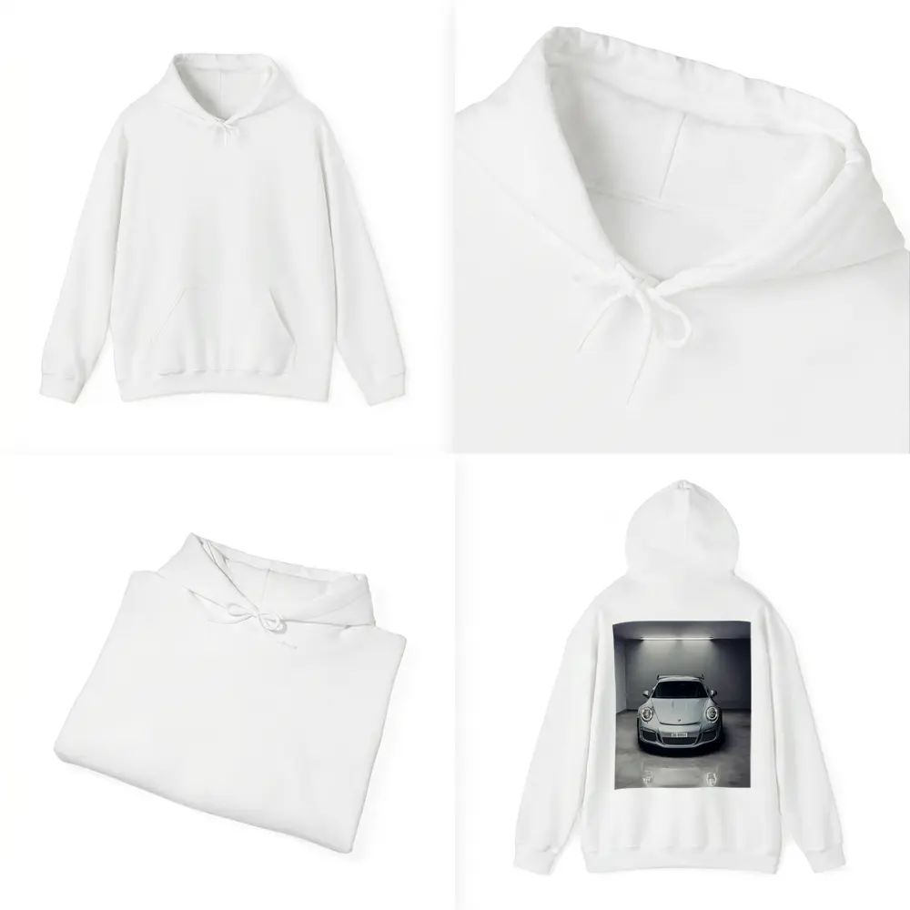 Porsche 911 GT3 RS Silver Garage – Hoodies