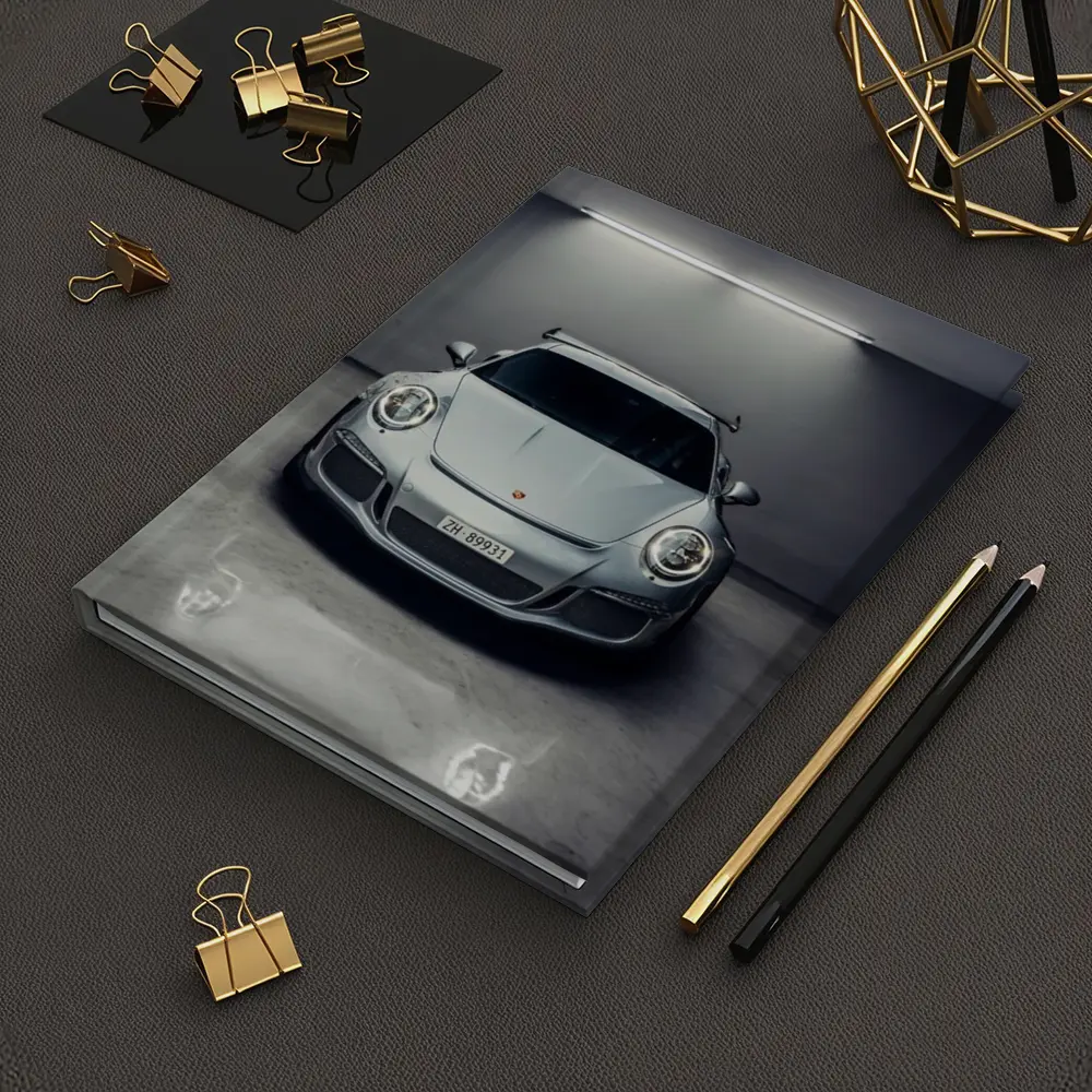 Porsche 911 GT3 RS Silver Garage – Notebooks