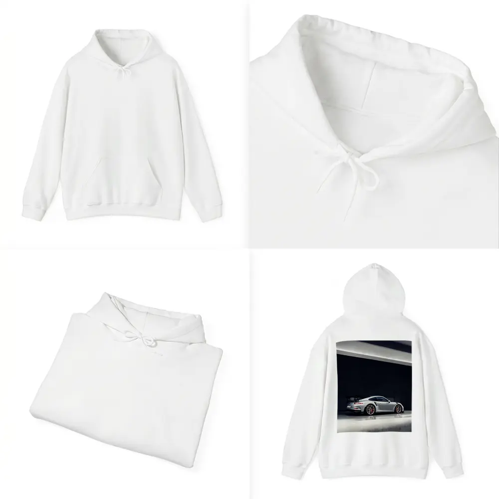 Porsche 911 GT3 RS Silver Garage – Hoodies