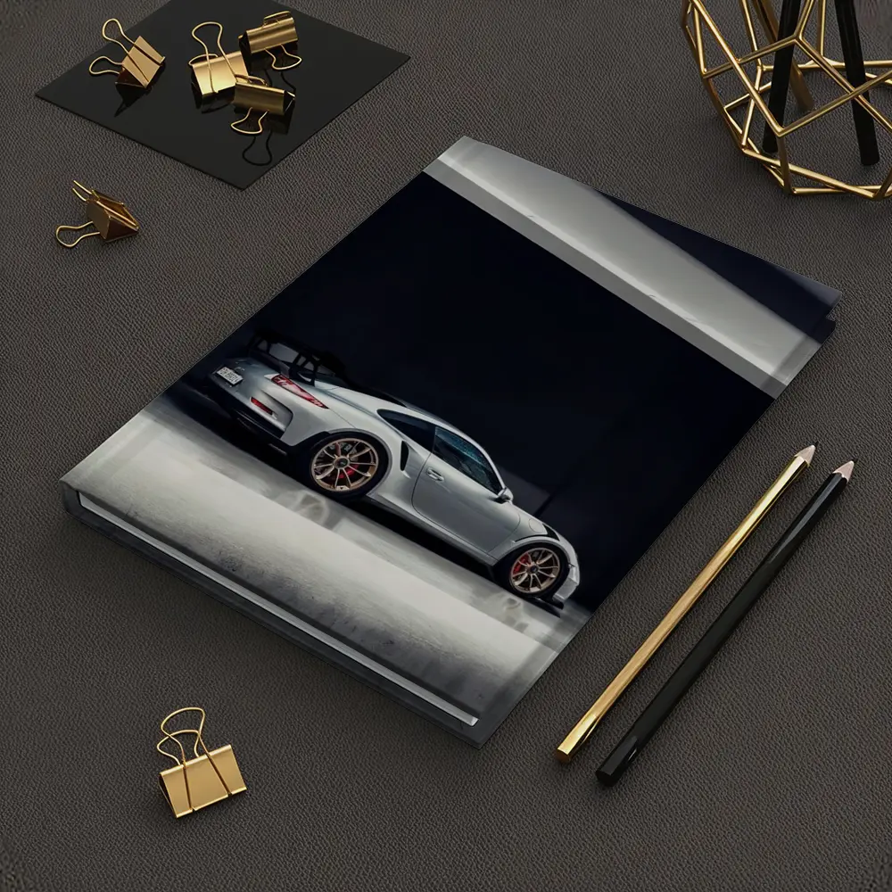 Porsche 911 GT3 RS Silver Garage – Notebooks