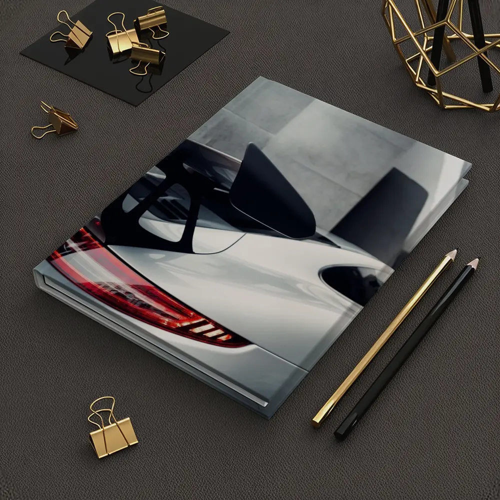 Porsche 911 GT3 White Rear Spoiler Detail – Notebooks