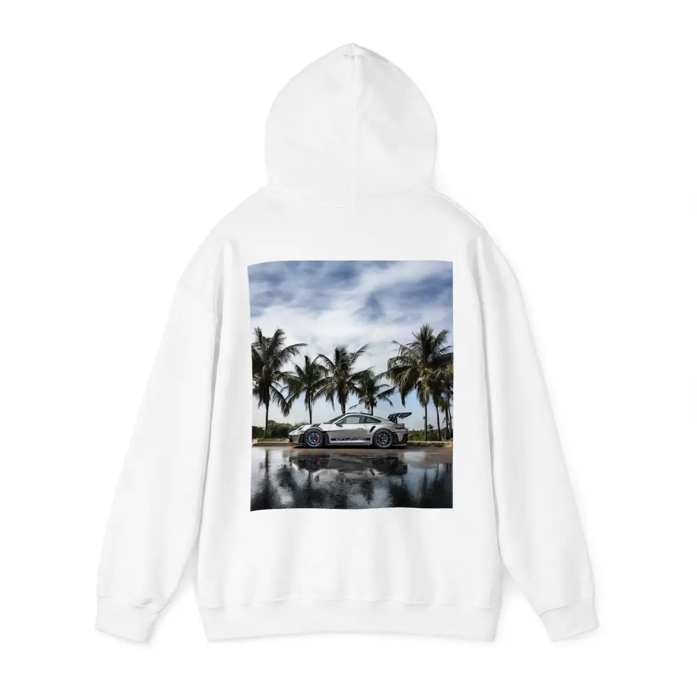 Porsche 911 GT3 RS Silver Palm Trees – Hoodies
