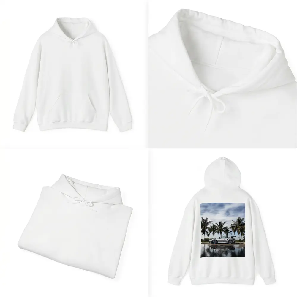 Porsche 911 GT3 RS Silver Palm Trees – Hoodies