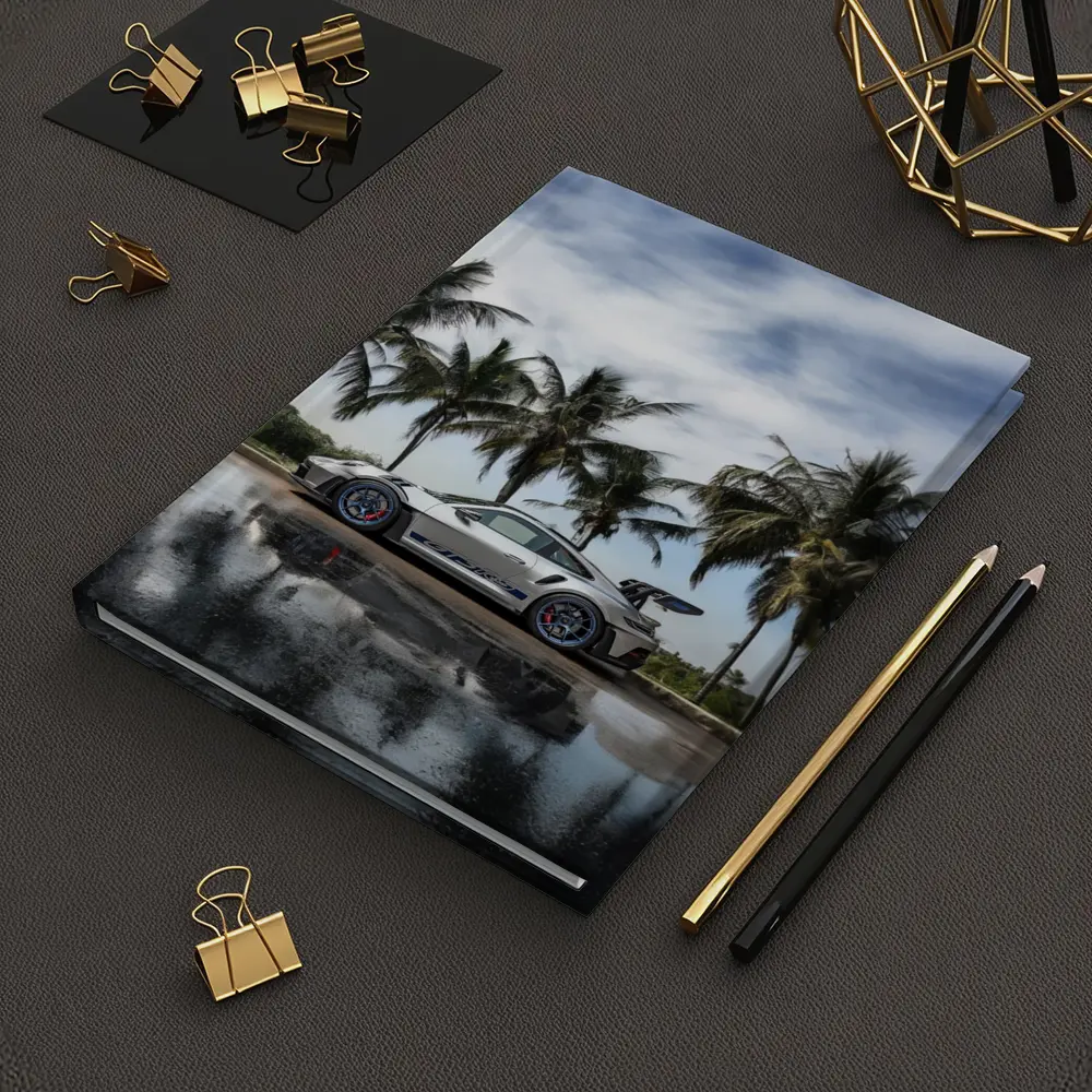 Porsche 911 GT3 RS Silver Palm Trees – Notebooks