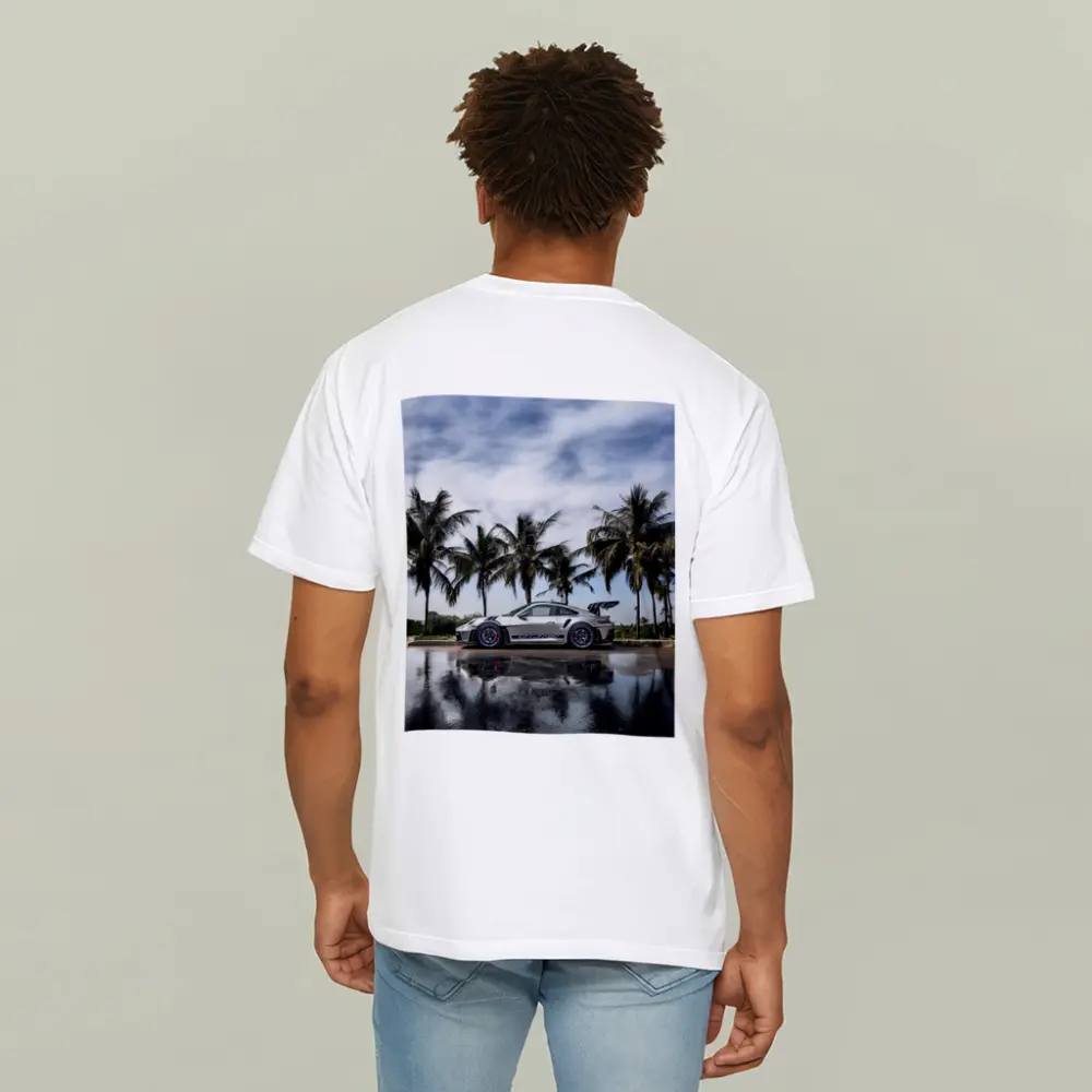 Porsche 911 GT3 RS Silver Palm Trees – T-Shirts