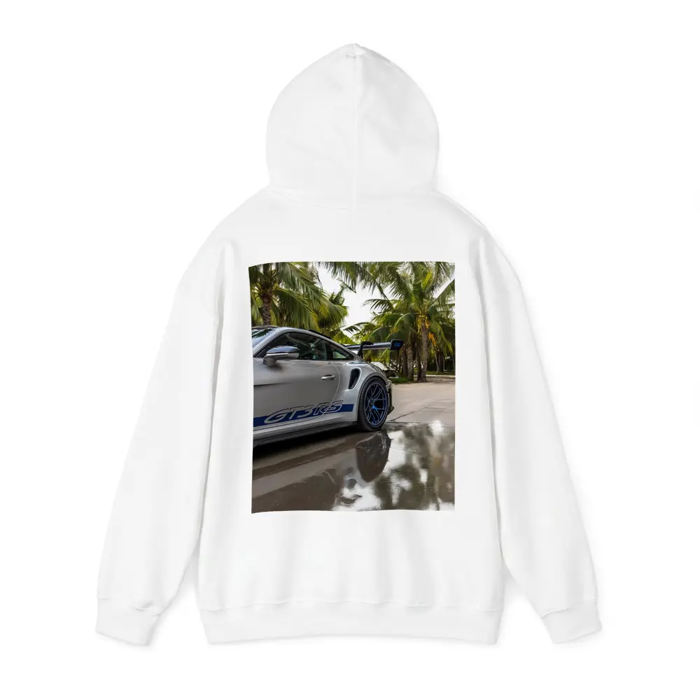 Porsche GT3 RS Gray Under Palm Trees – Hoodies