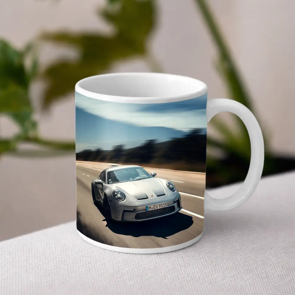 Porsche 911 GT3 Touring Highway Speed Shot – Mugs