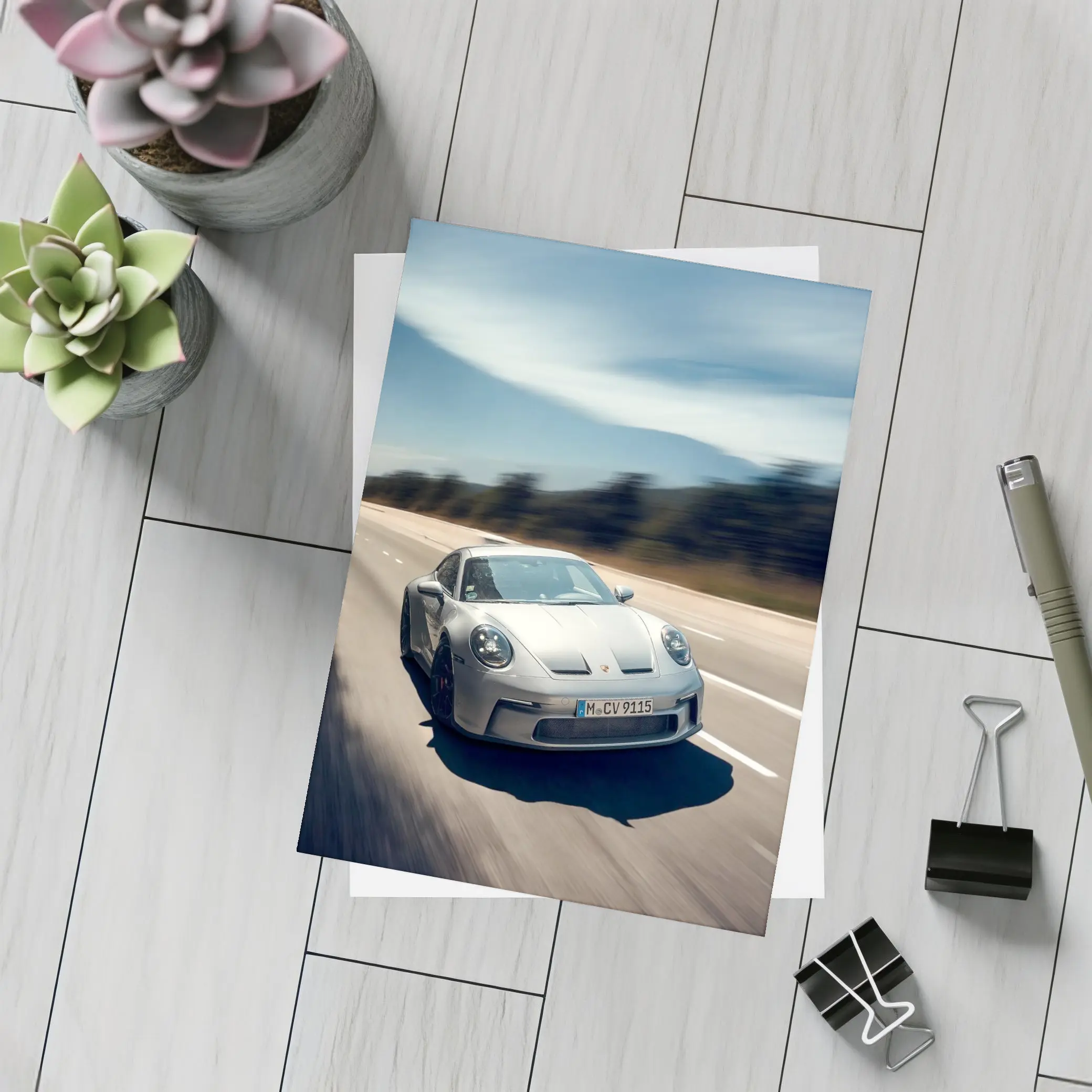 Porsche 911 GT3 Touring Highway Speed Shot – Postcards