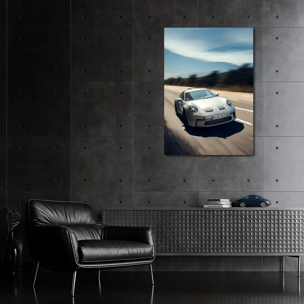 Porsche 911 GT3 Touring Highway Speed Shot – Wall Art