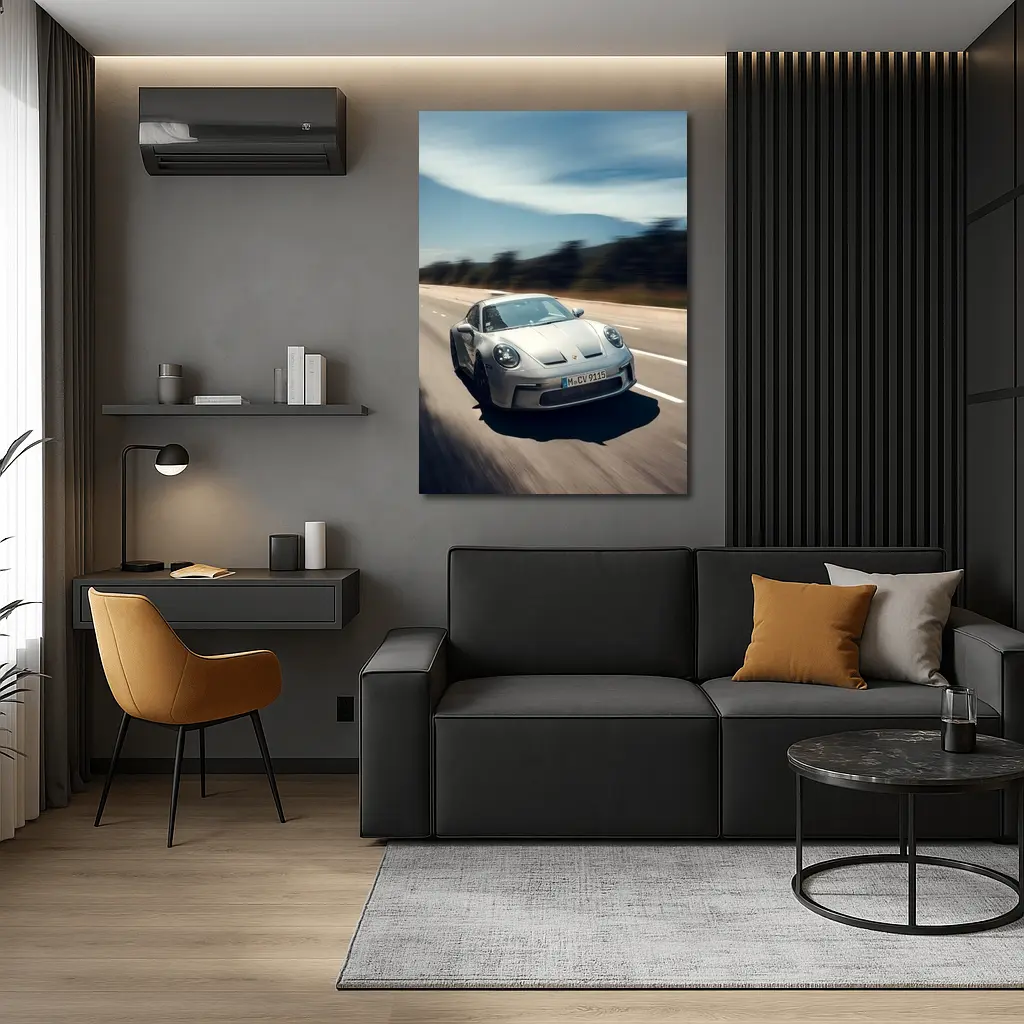 Porsche 911 GT3 Touring Highway Speed Shot – Wall Art