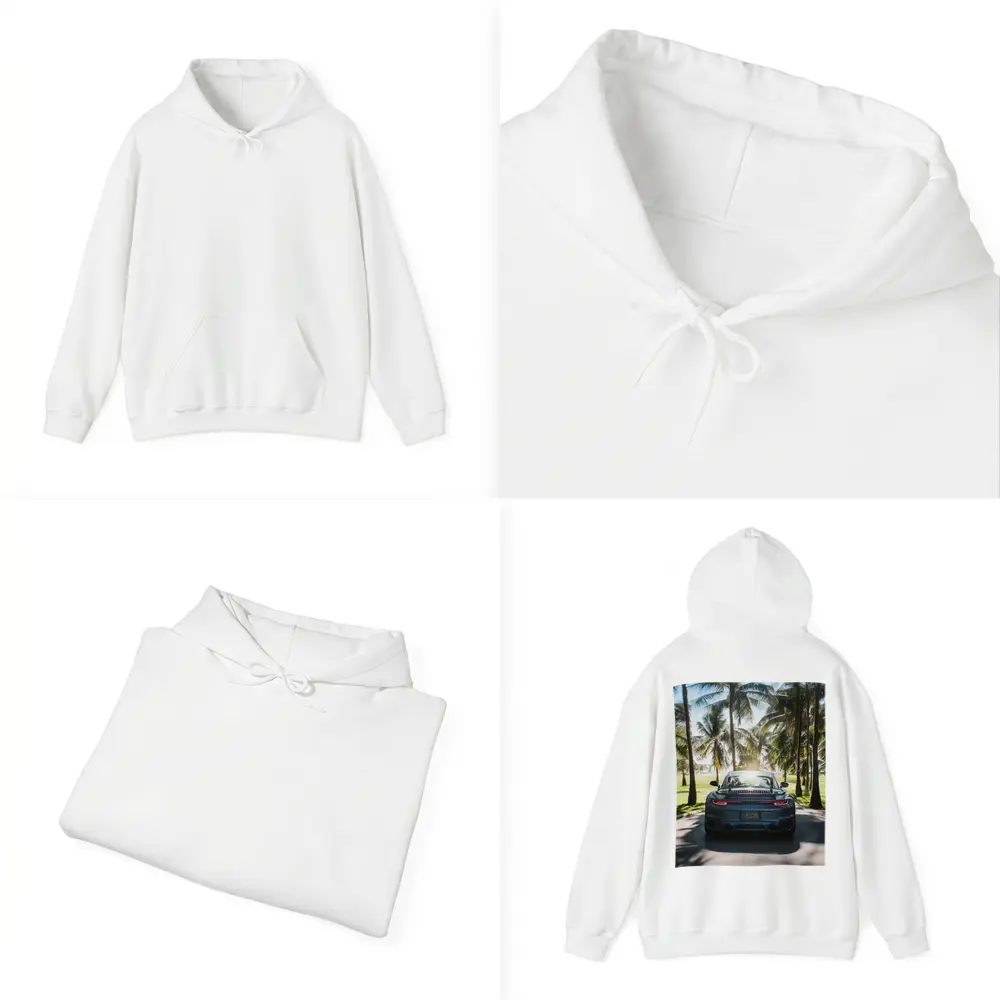 Porsche 911 Rear View Palm Trees – Hoodies