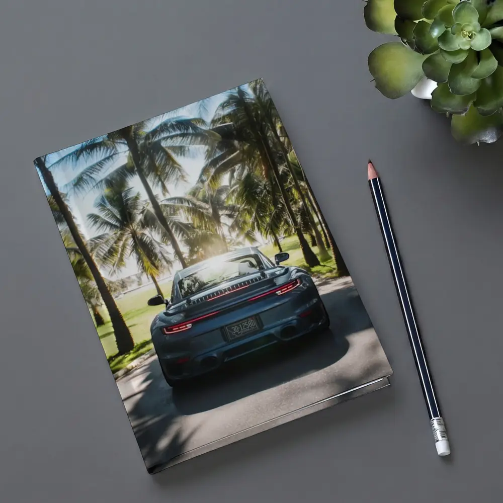 Porsche 911 Rear View Palm Trees – Notebooks