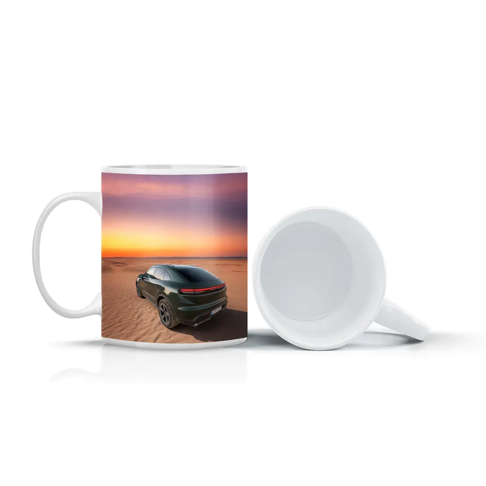 Porsche Macan Green Desert Sunset Dunes – Mugs