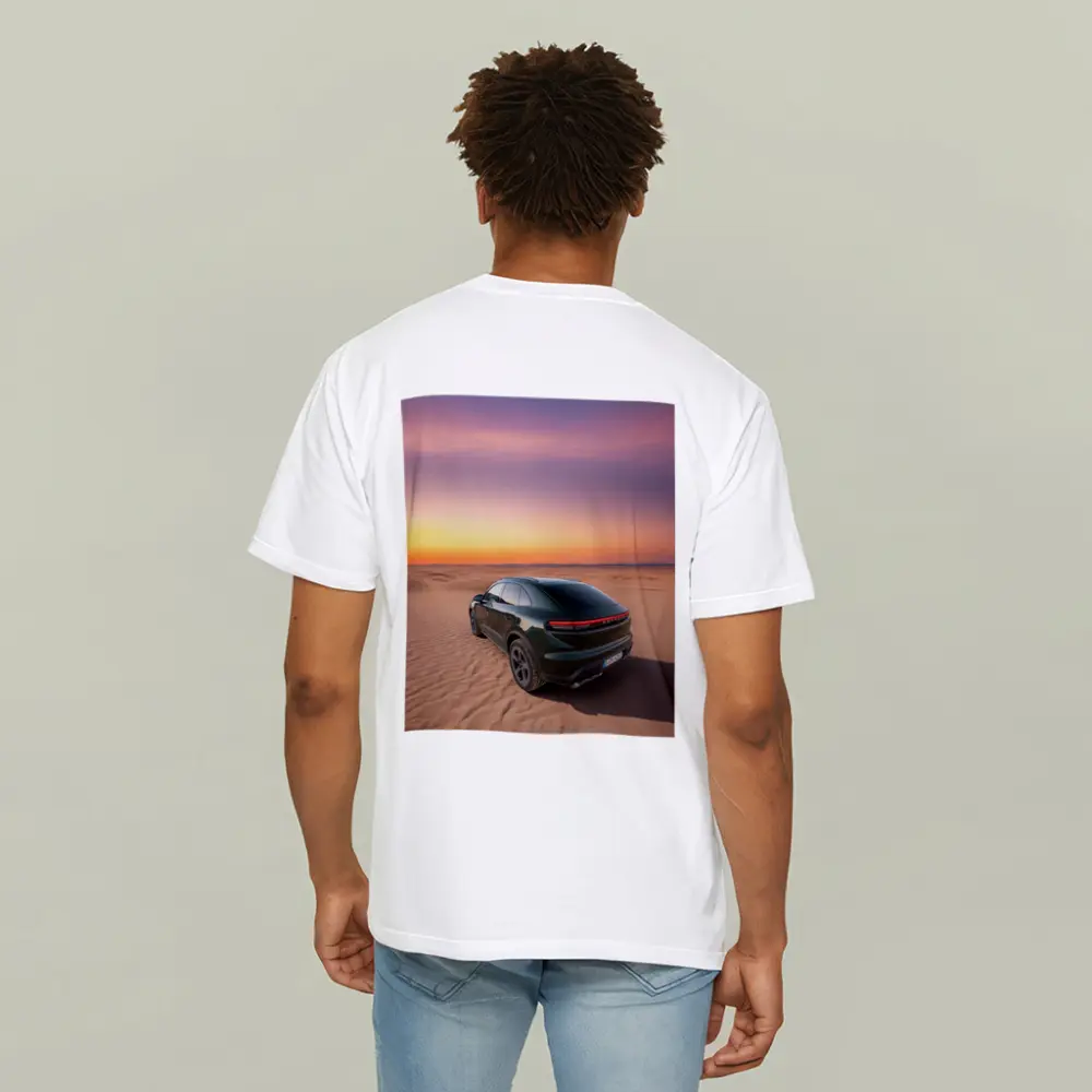 Porsche Macan Green Desert Sunset Dunes – T-Shirts