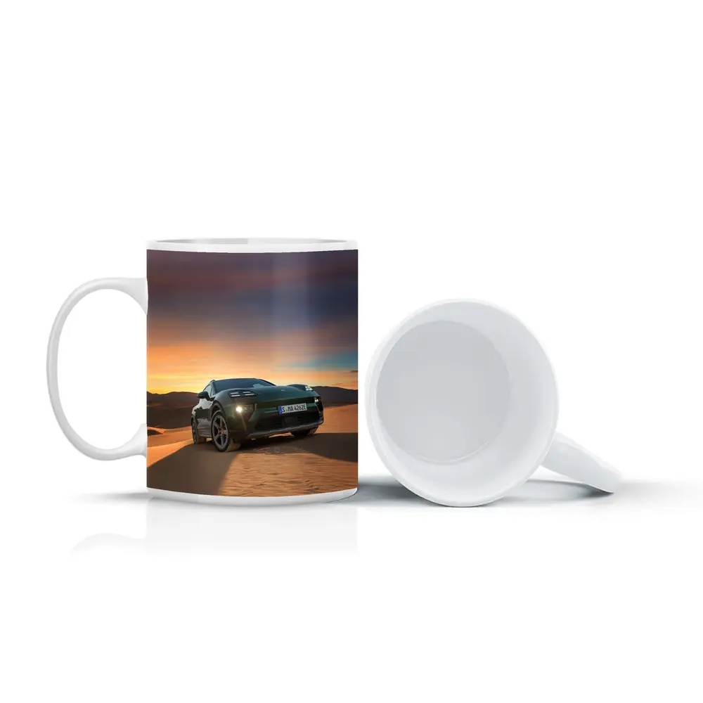 Porsche Macan Green Desert Sunset Dunes – Mugs