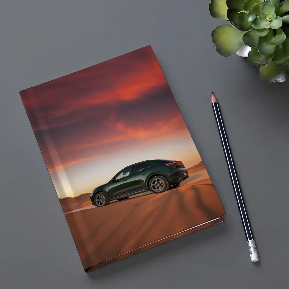 Porsche Macan Green Desert Sunset Dunes – Notebooks