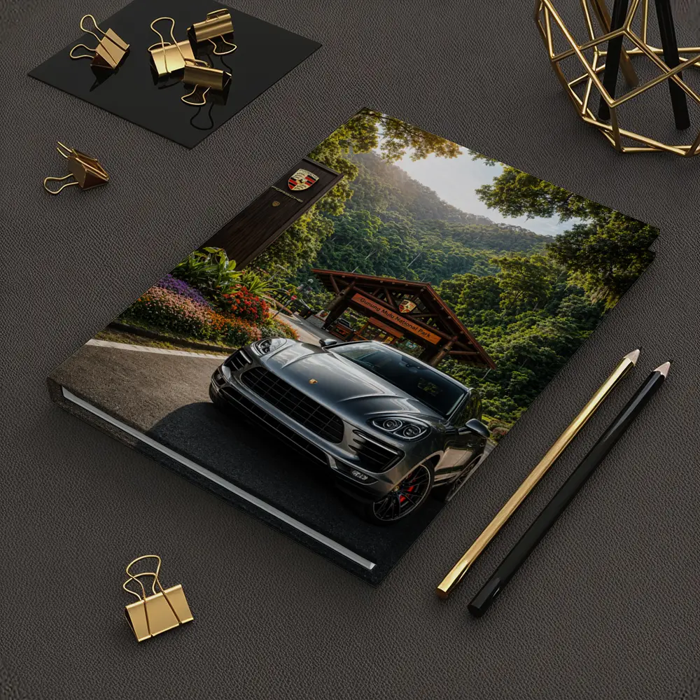 Porsche Macan Parked at Tropical National Park – Notebooks