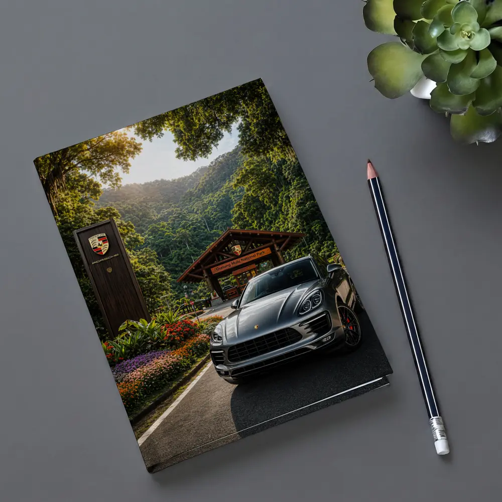 Porsche Macan Parked at Tropical National Park – Notebooks