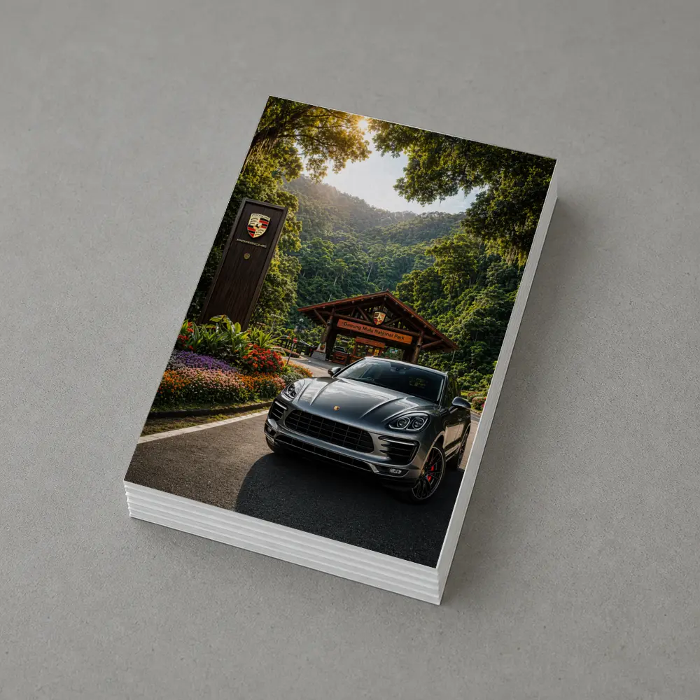 Porsche Macan Parked at Tropical National Park – Postcards