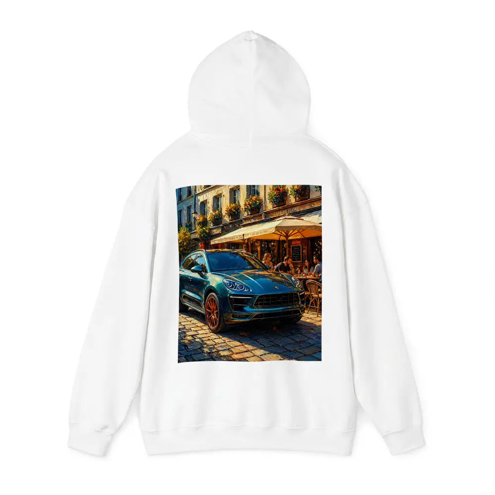 Porsche Macan Green SUV Paris Street – Hoodies