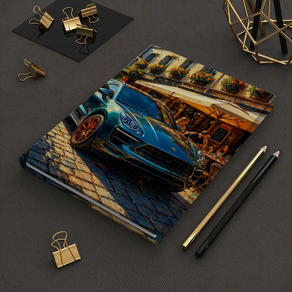 Porsche Macan Green SUV Paris Street – Notebooks