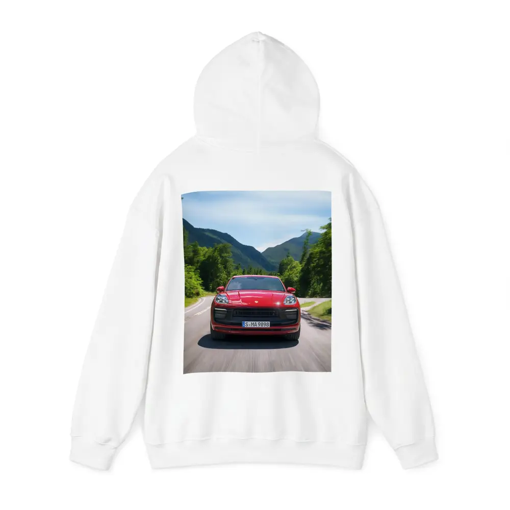 Red Porsche Macan GTS Mountain Road Drive – Hoodies
