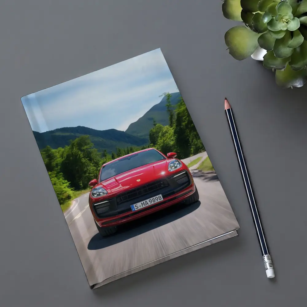Red Porsche Macan GTS Mountain Road Drive – Notebooks